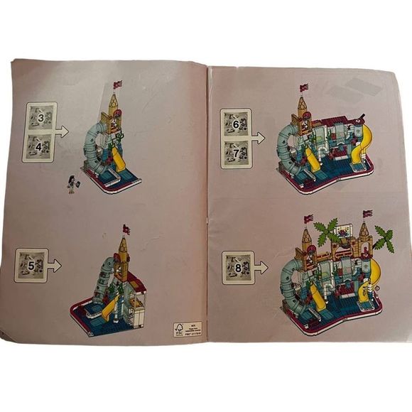 Lego Friends 41430 Summer Fun Waterpark‎ Instruction Book 2 Only Replacement - Picture 3 of 3